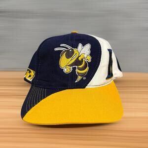 Vintage 90s Georgia Tech Yellow Jacket Snapback Top Of The World Men’s